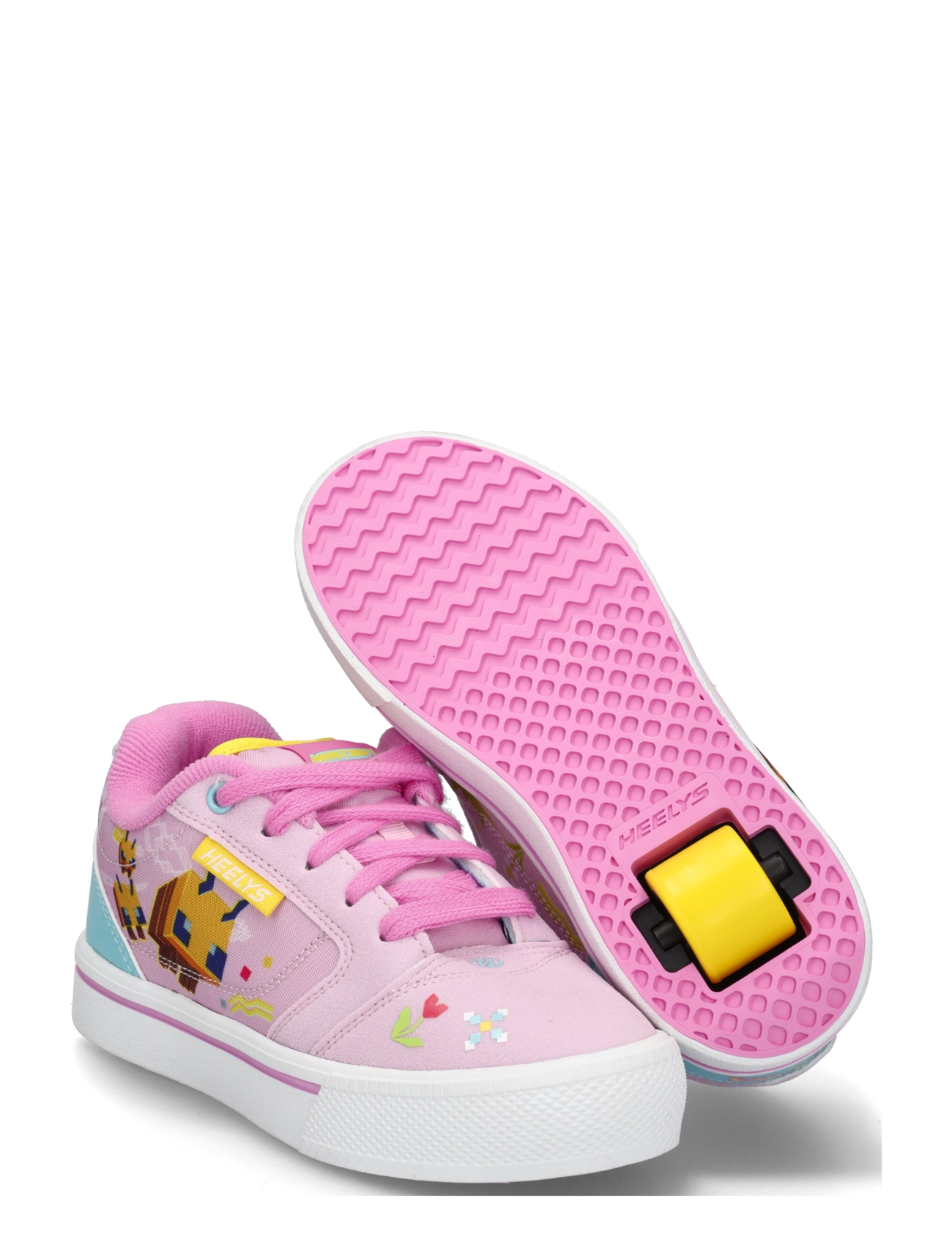 Heelys Minecraft Pro 25 - Låga sneakers - LT PINK/LT BLUE/YELLOW / pink/rose