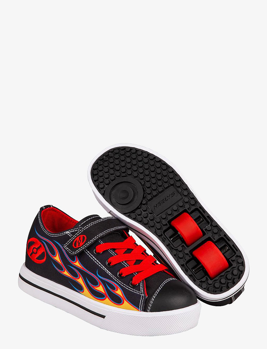 Heelys - Snazzy X2 - rulluisud - black/yellow/red flame - 0