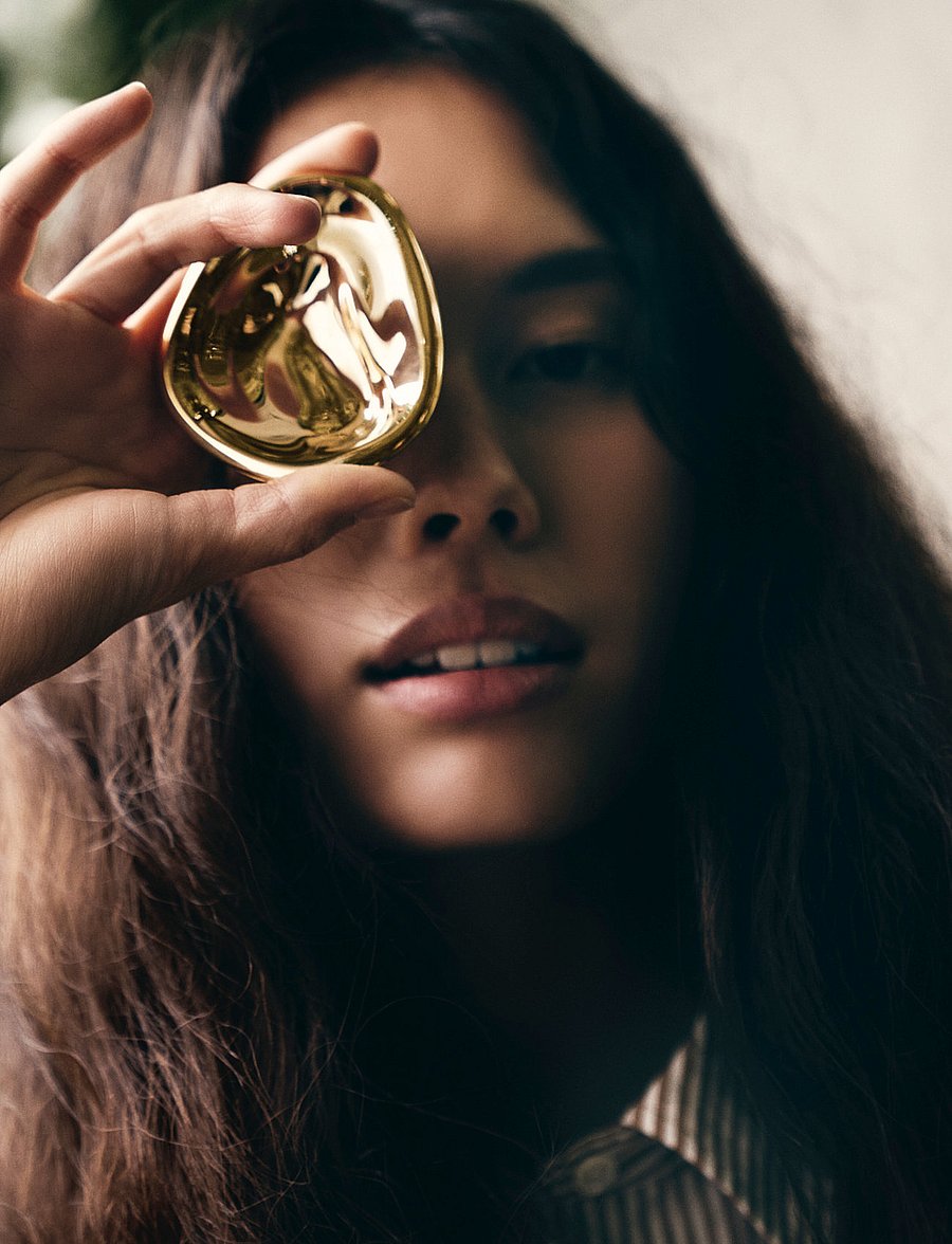 Hein Studio - Ripple no. 02 (Large, Brass) - mantlinagid ja riiulid - brass - 3