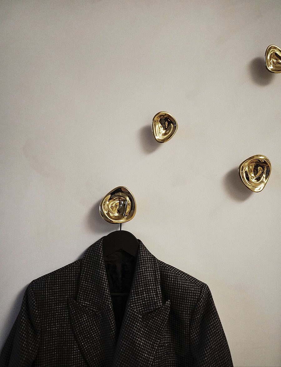 Hein Studio - Ripple no. 02 (Large, Brass) - mantlinagid ja riiulid - brass - 4