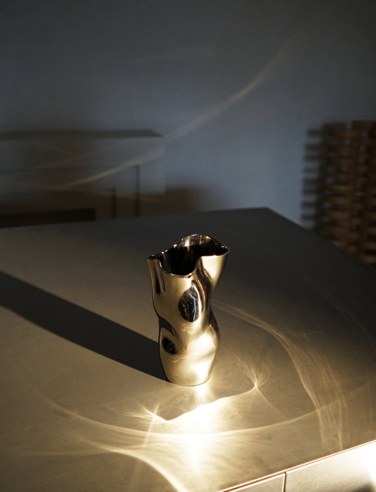 Hein Studio Ostrea 25 (Nickel), One Size, Vases, Silber - Tulip Homeware