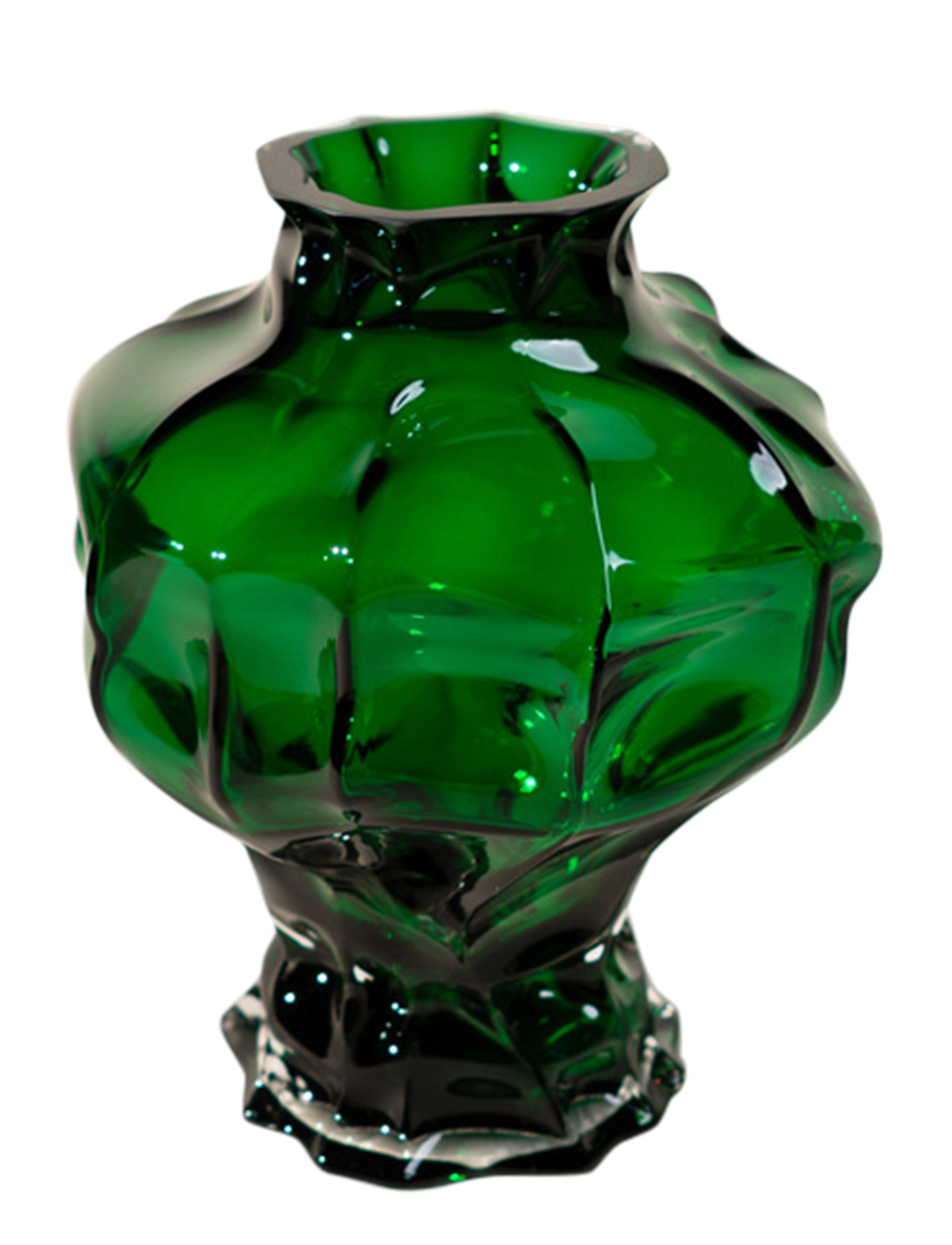 Hein Studio Ammonit, Vases, Grøn, Str: H30CM