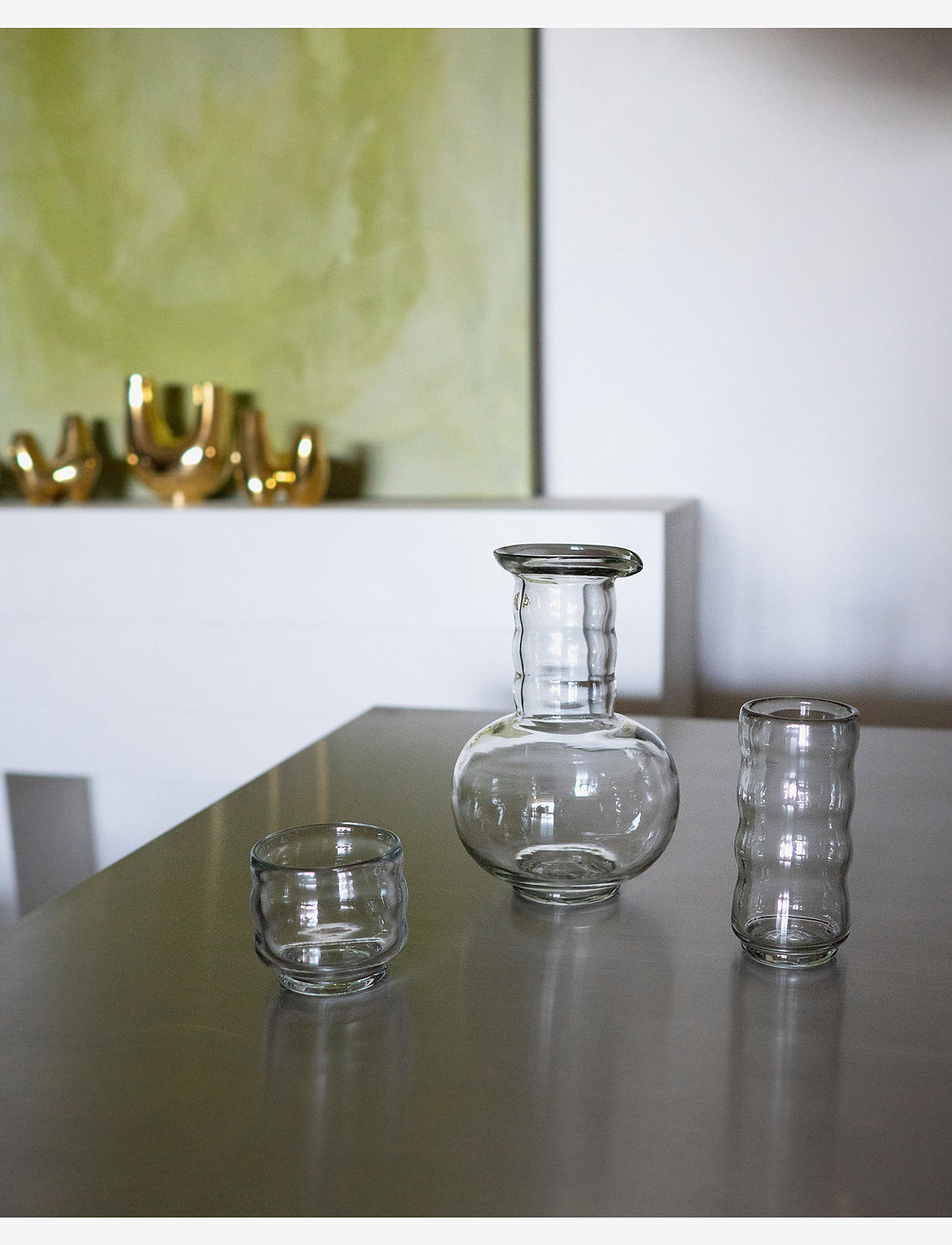 Hein Studio - Agnes Glass Carafe - karaffen & kannen - clear - 2