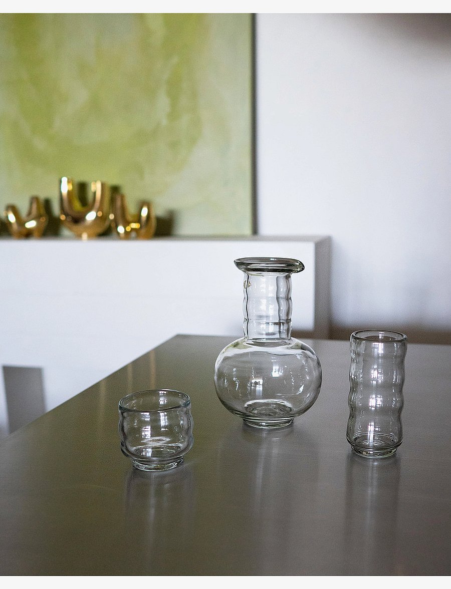 Hein Studio - Agnes Glass Carafe - karaffen & kannen - clear - 2