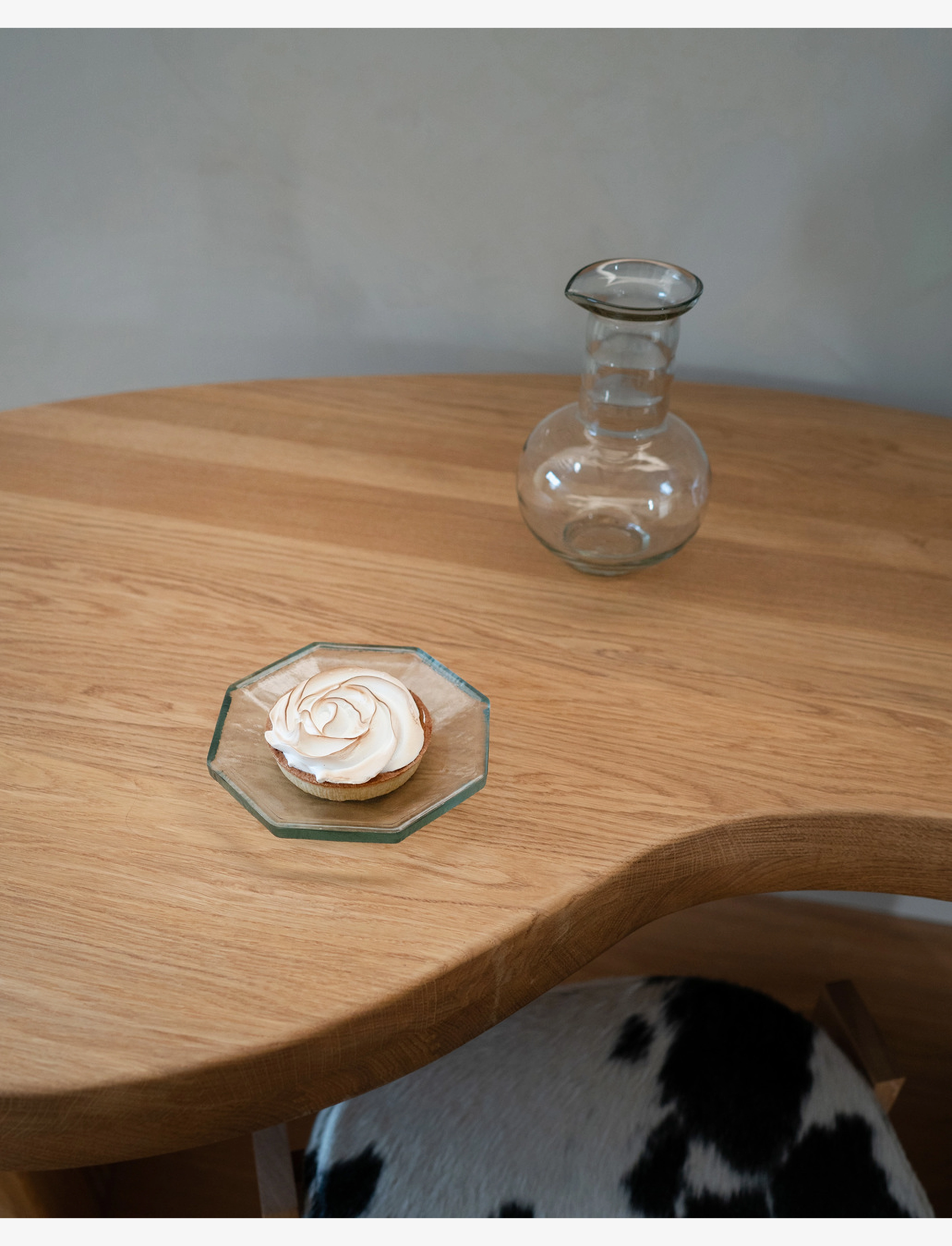 Hein Studio - Agnes Glass Plate - leipälautaset - clear - 2