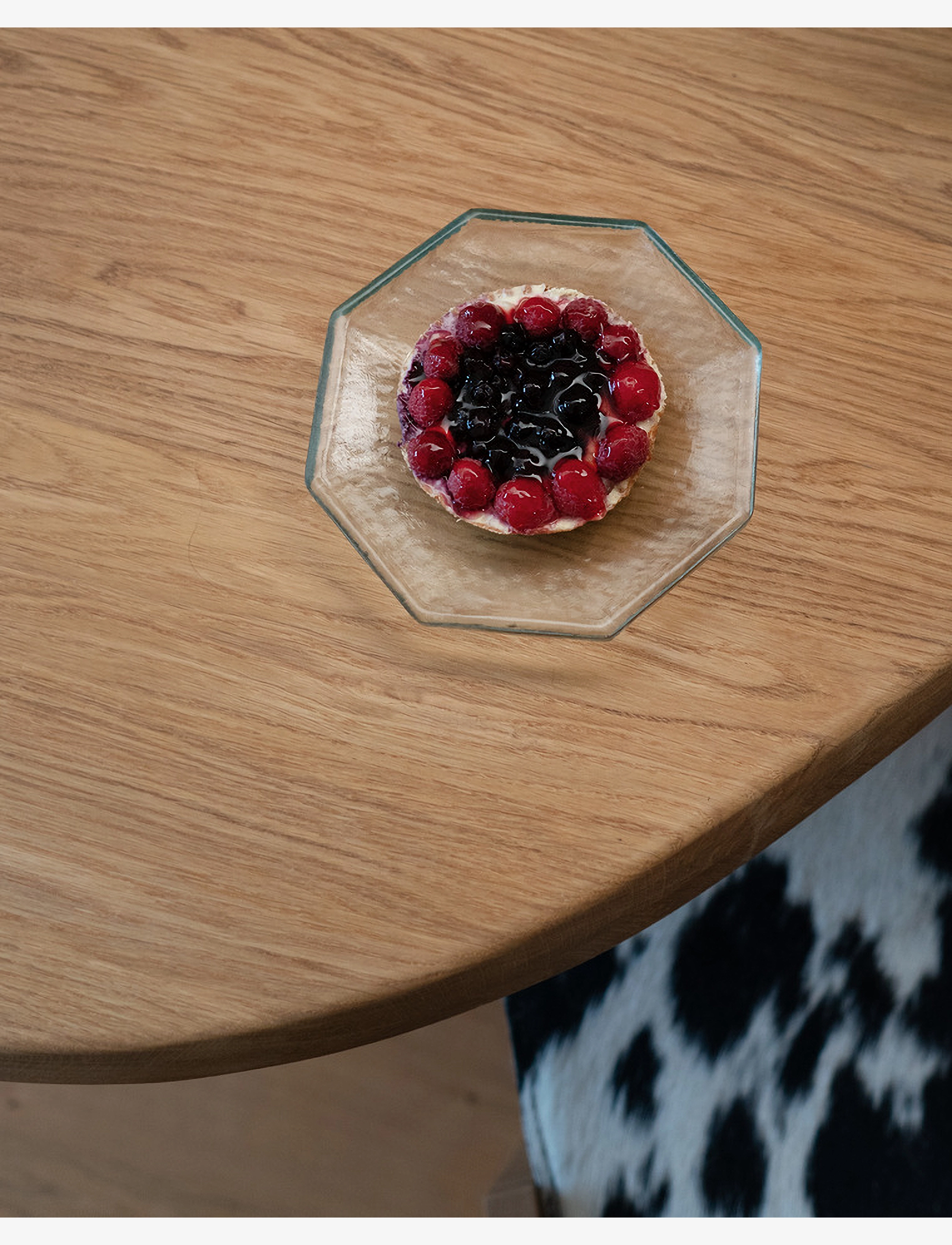 Hein Studio - Agnes Glass Plate - leipälautaset - clear - 3