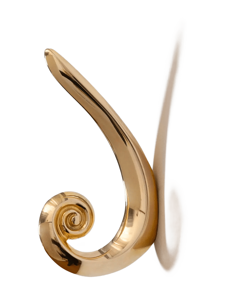 Hein Studio - Noelle - haken - brass - 1