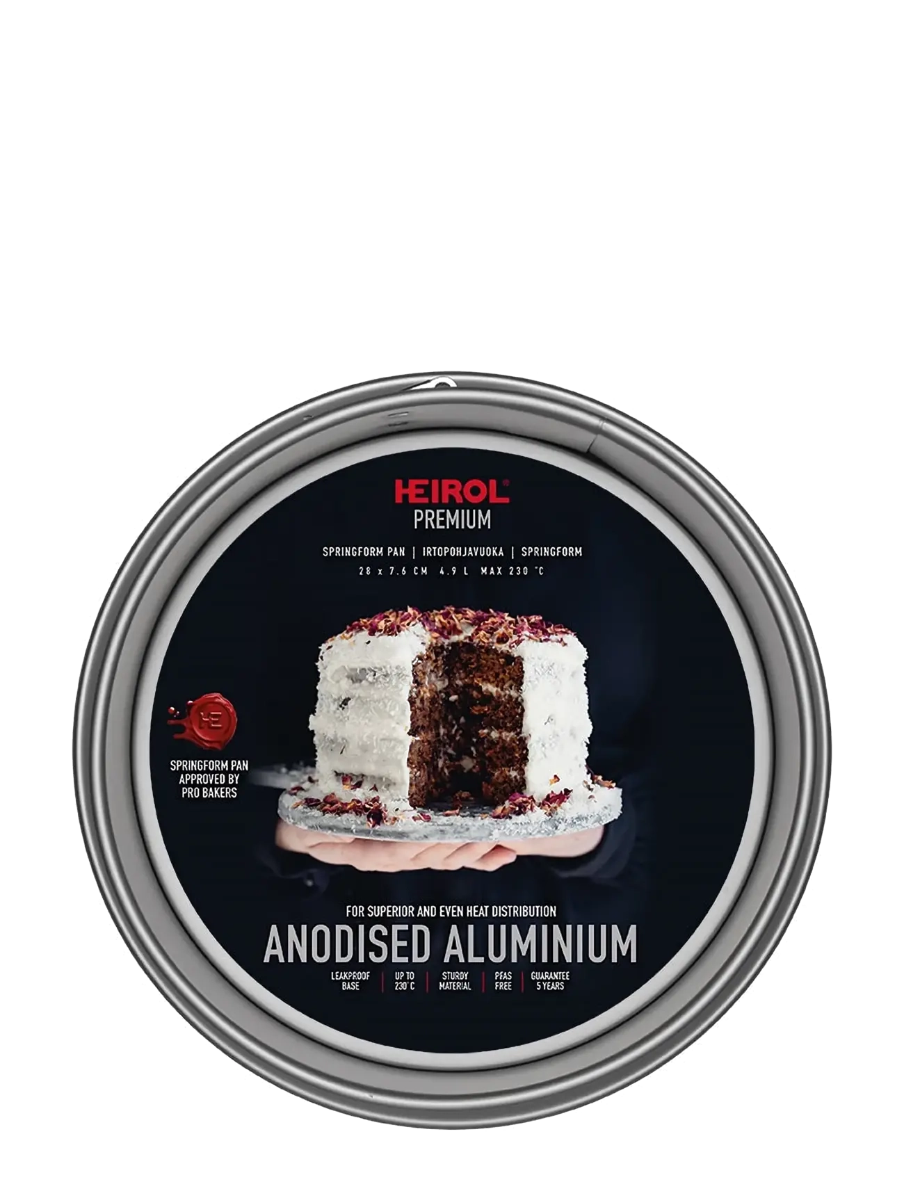 Heirol - Springform anodiserad aluminium - home - silver - 1