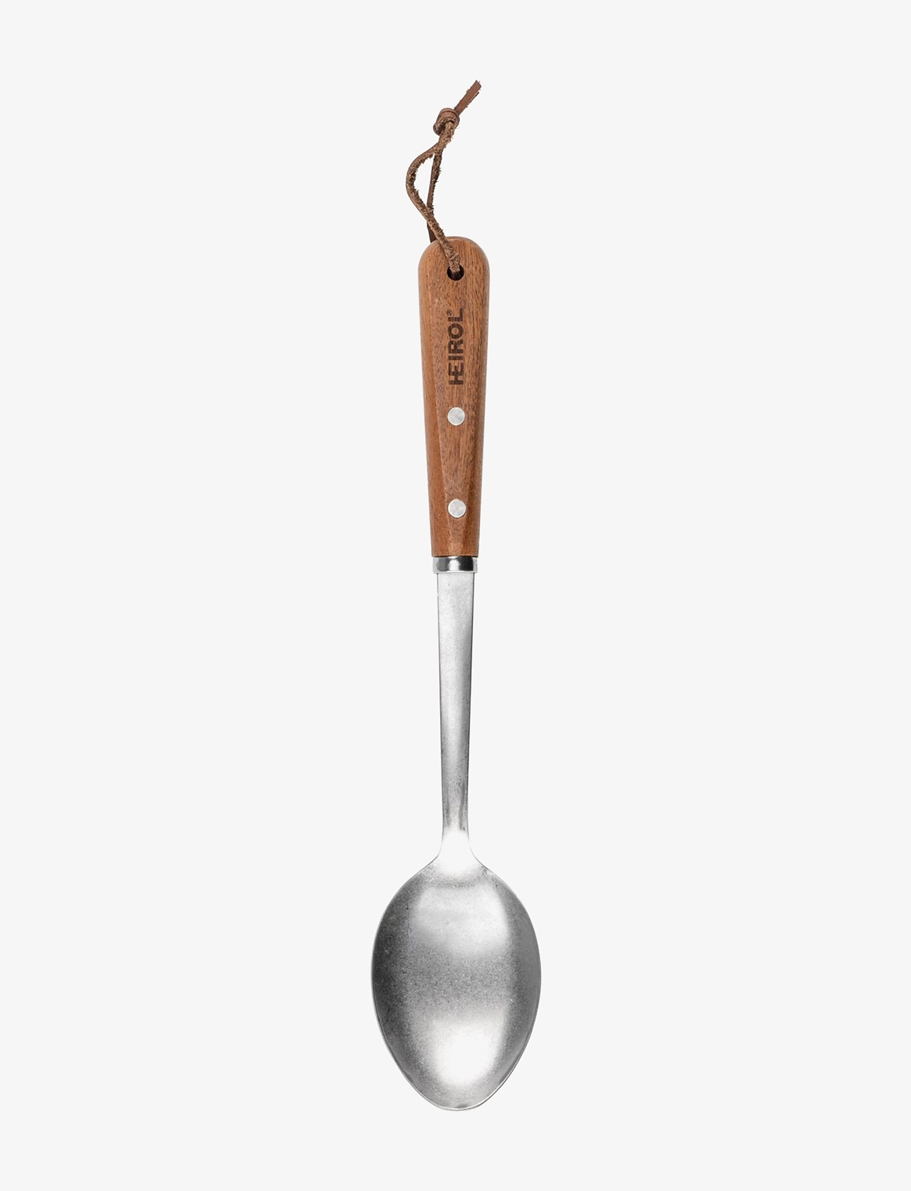 Heirol Rustfri Serveringsske I Træ, Serving Ske, Sølv, Str: ONE SIZE