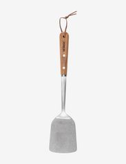 SLOTTED SERVING SPOON Beech wood - SILVER