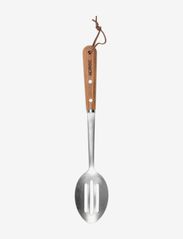 Heirol - SLOTTED SERVING SPOON Beech wood - laveste priser - silver - 1