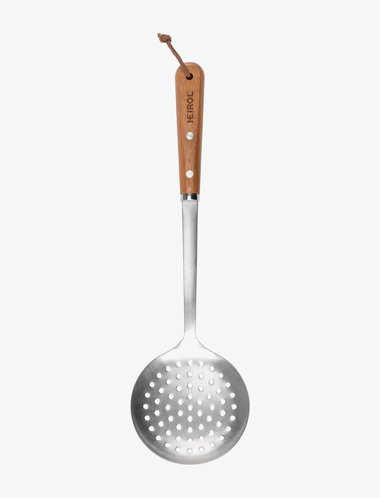 Heirol Rustfri Hulskovl Af Bøgetræ, L:37 cm, Silver, Køkkenredskaber > Skeer Og Øser, Unisex