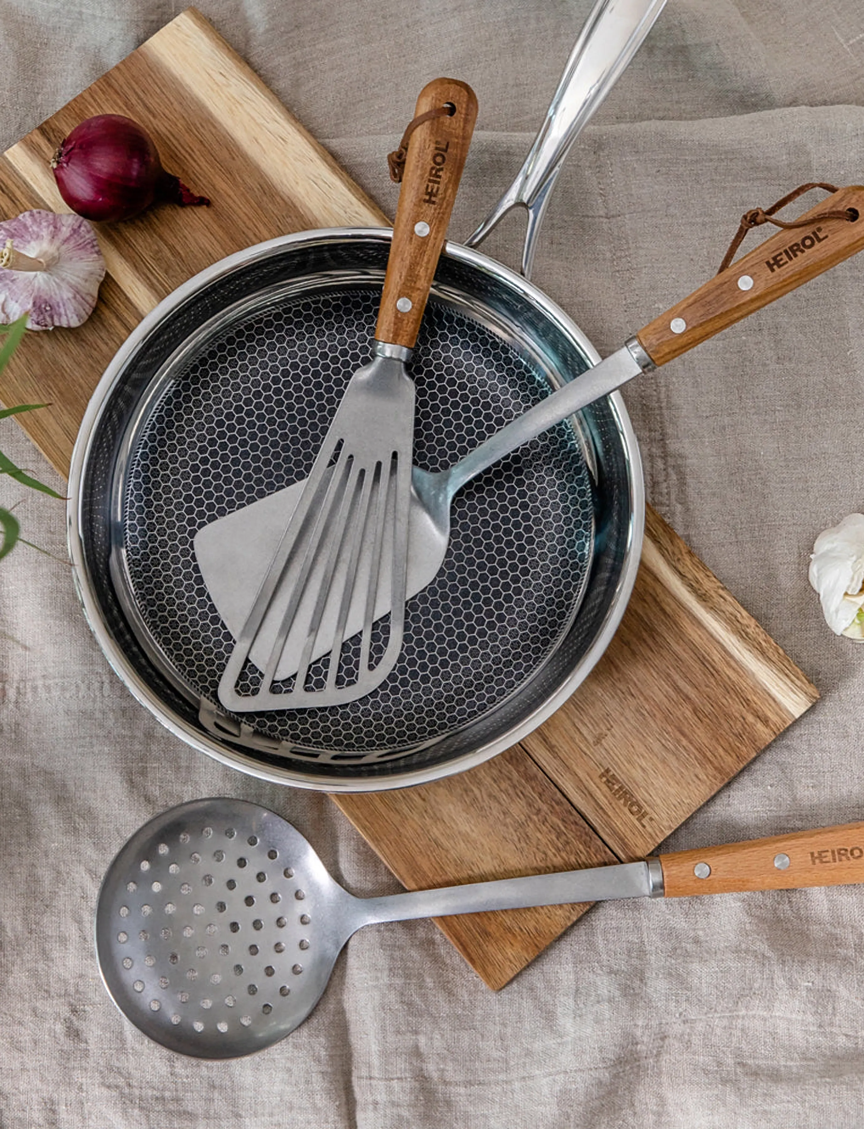 Heirol - FRYING PAN STEELSAFE PRO - praepannid ja pannid - silver - 0
