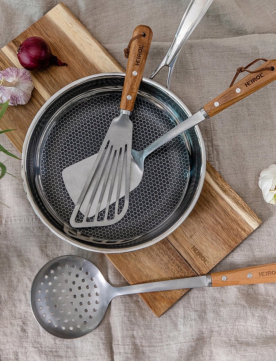 Heirol - FRYING PAN STEELSAFE PRO - praepannid ja pannid - silver - 0