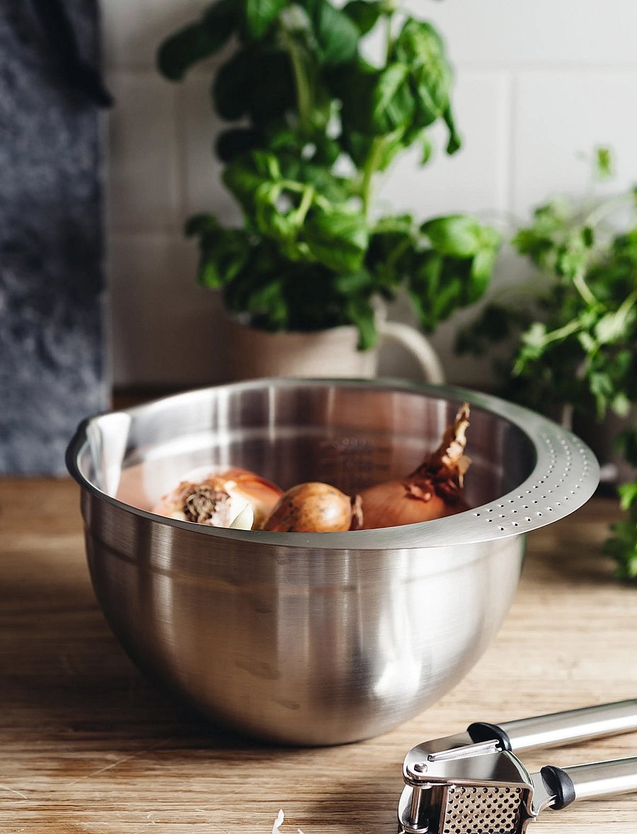 Heirol - MIXING BOWL STEEL - segamiskausid - silver - 0