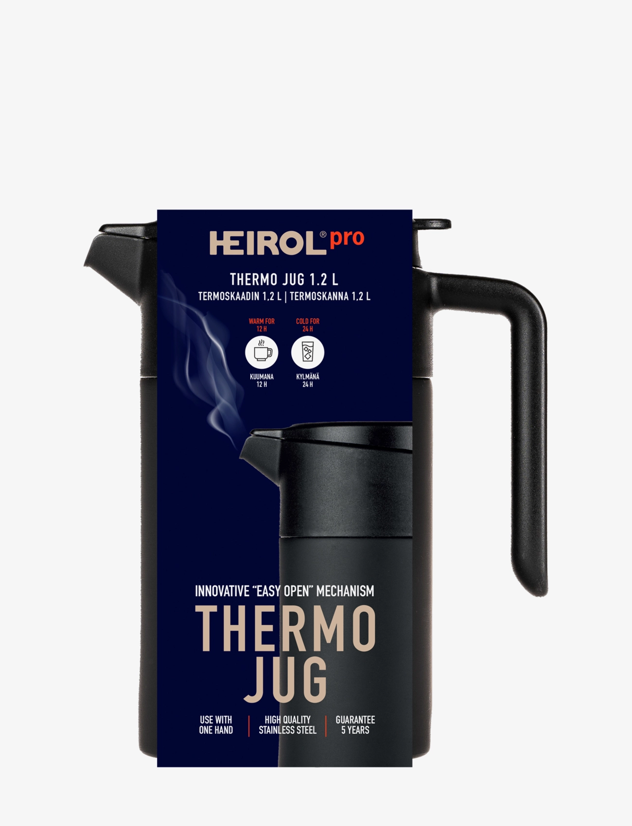Heirol - Heirol Vacuum Jug 1,2 liter - black - 2