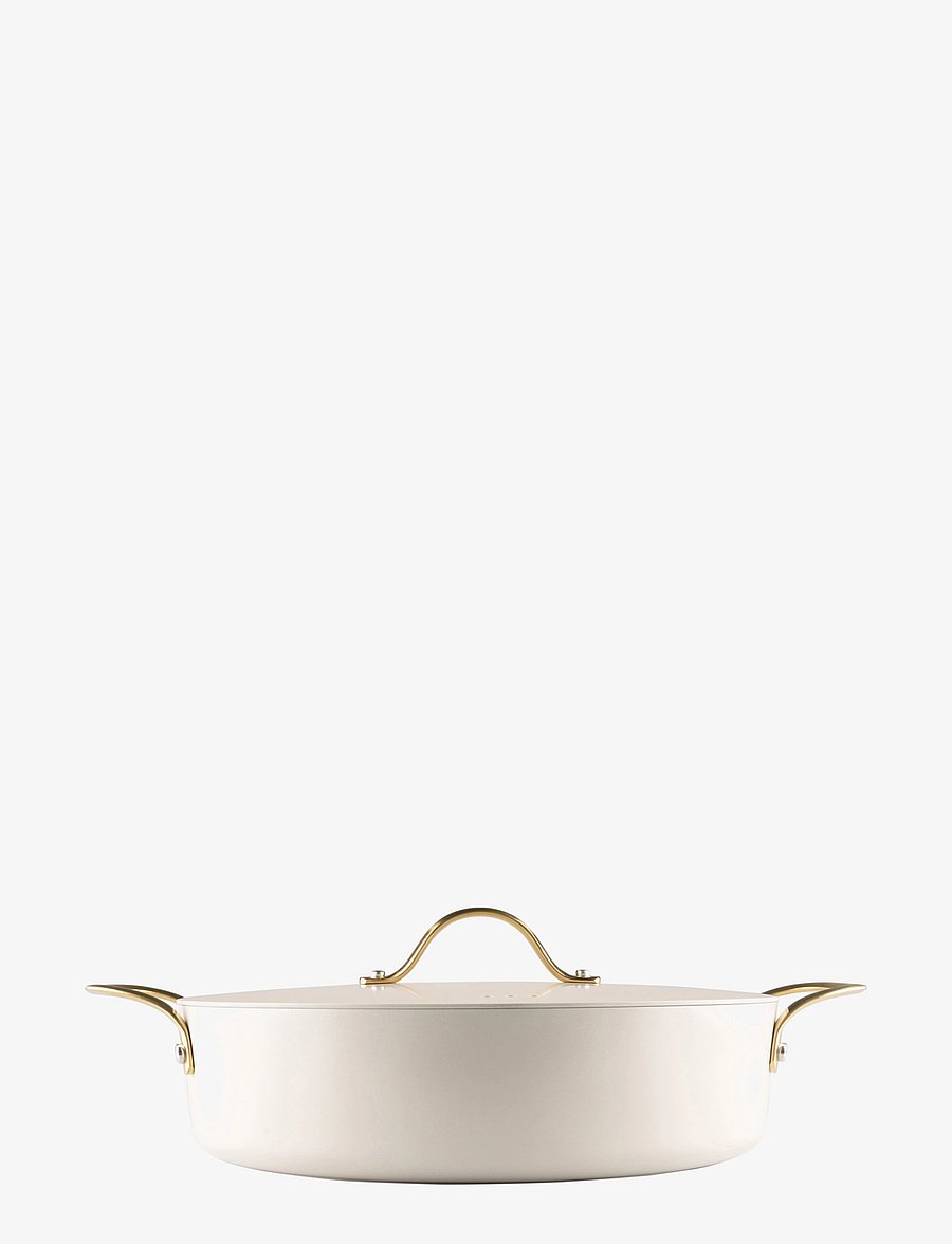 Heirol - Heirol Royal Pearl Casserole with lid 4,1 liter 28 cm - white - 0