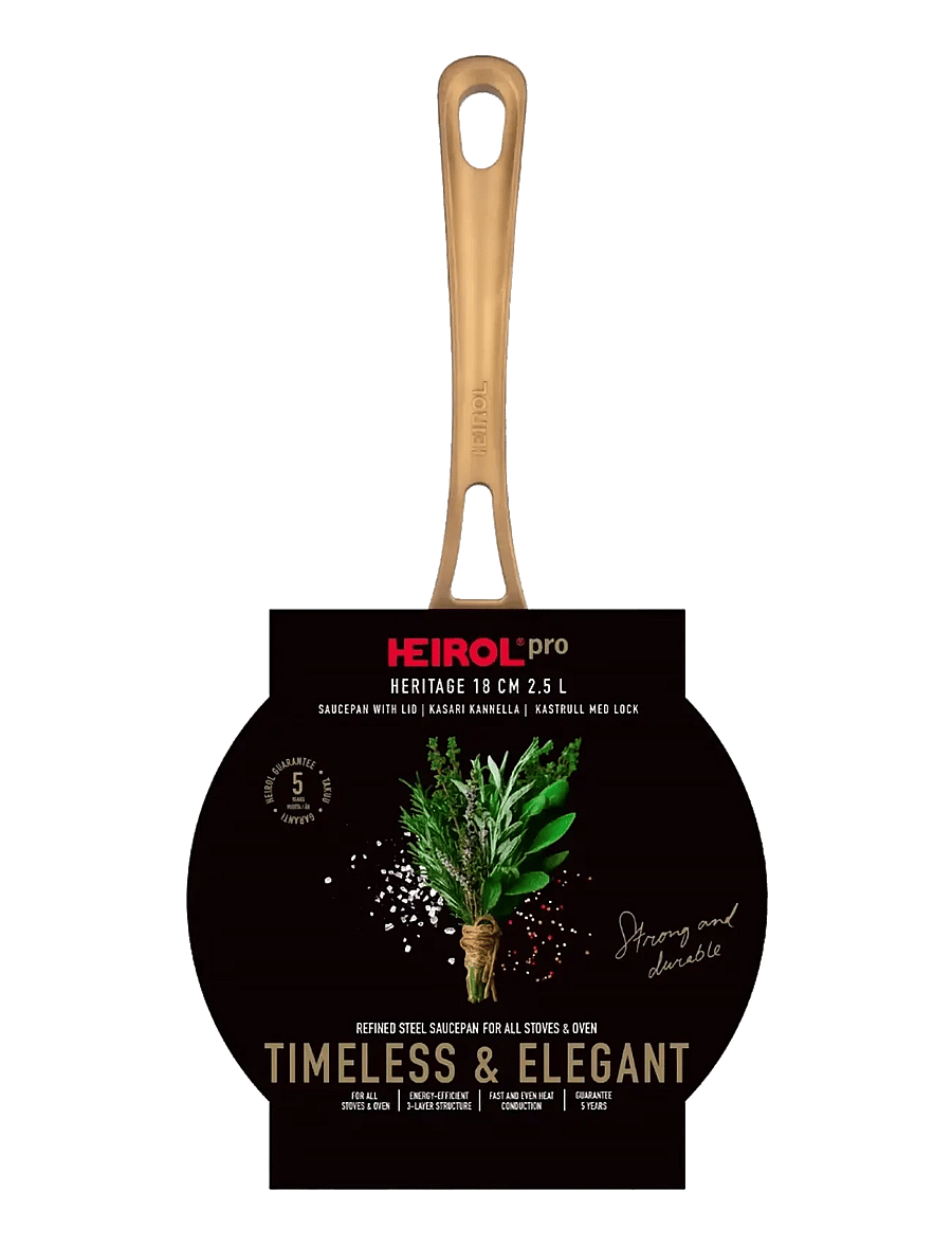 Heirol - Heirol Kastrull med Lock 18 cm, 2,5 l, Heritage Pro - stieltöpfe - silver - 4