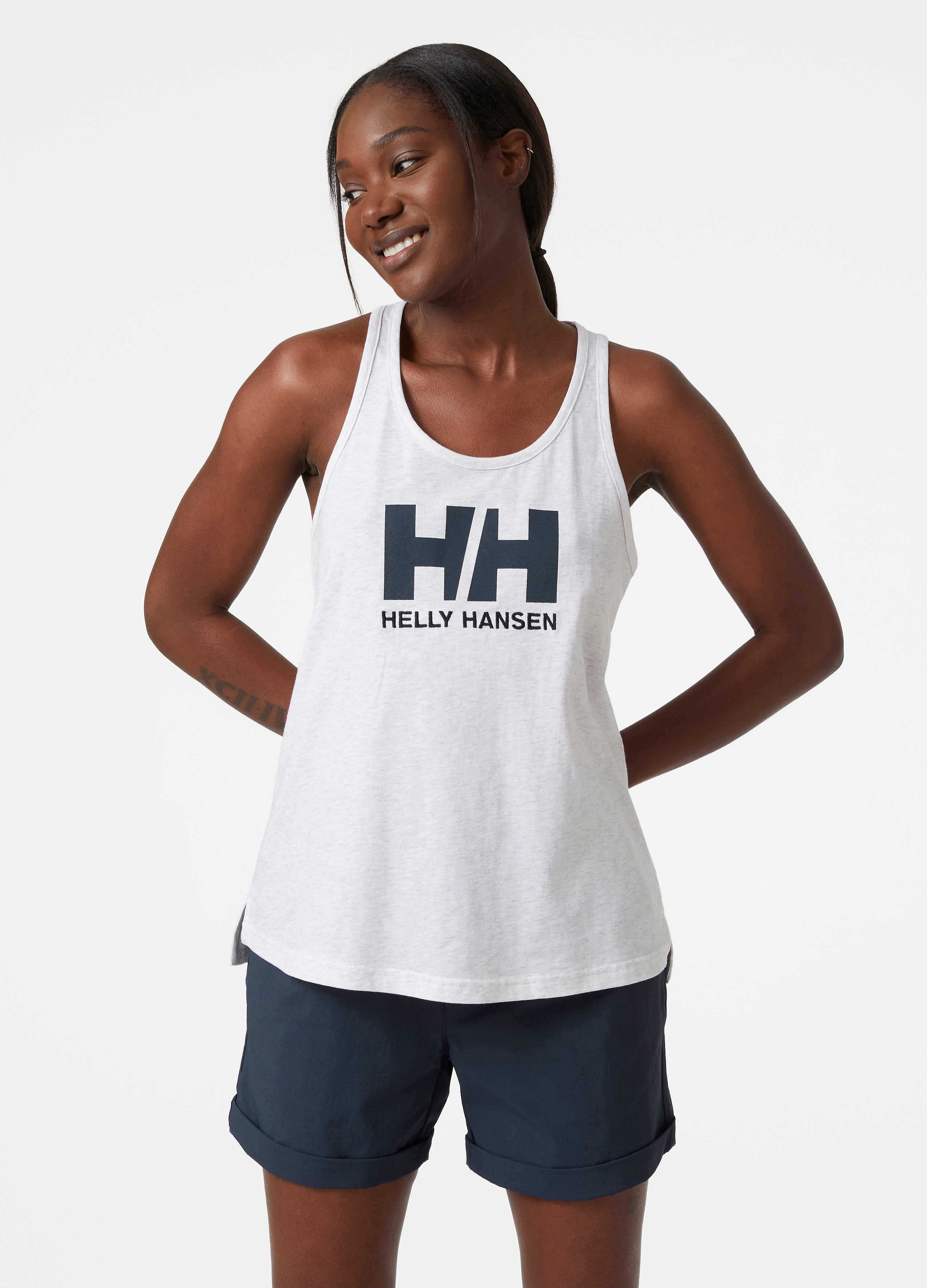 Helly Hansen - W HH LOGO SINGLET - nimbus clou - 4