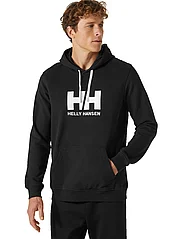 Helly Hansen - HH LOGO HOODIE - mid layer jackets - black - 2