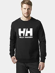 Helly Hansen - HH LOGO CREW SWEAT - medvilniniai megztiniai - black - 1