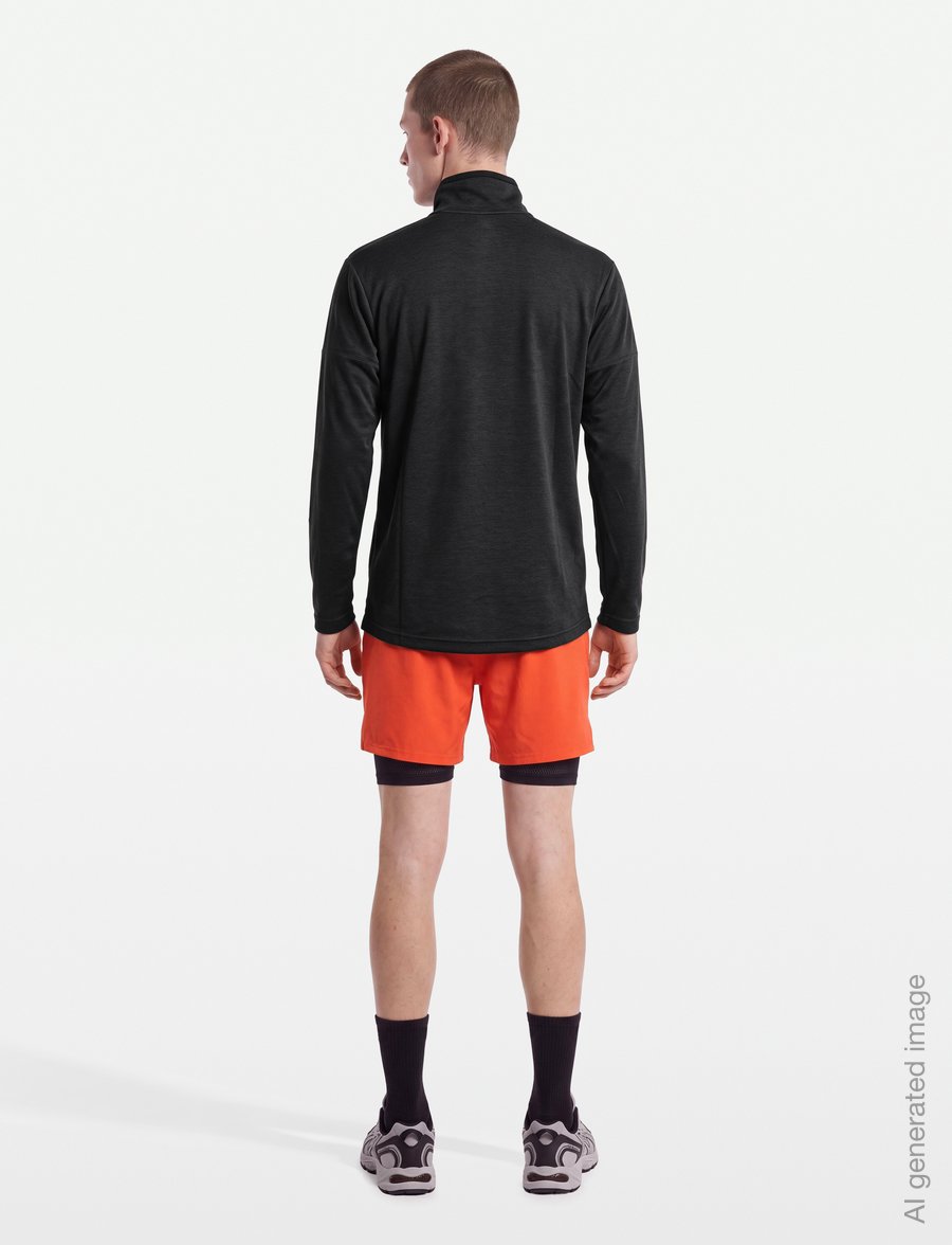 Helly Hansen - HP 1/2 ZIP PULLOVER 2.0 - fleece og mellemlag - ebony - 4