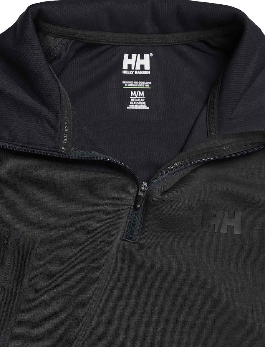 Helly Hansen - HP 1/2 ZIP PULLOVER 2.0 - langarmshirts - ebony - 2