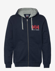 Helly Hansen - HH LOGO FULL ZIP HOODIE - truien en hoodies - navy - 0