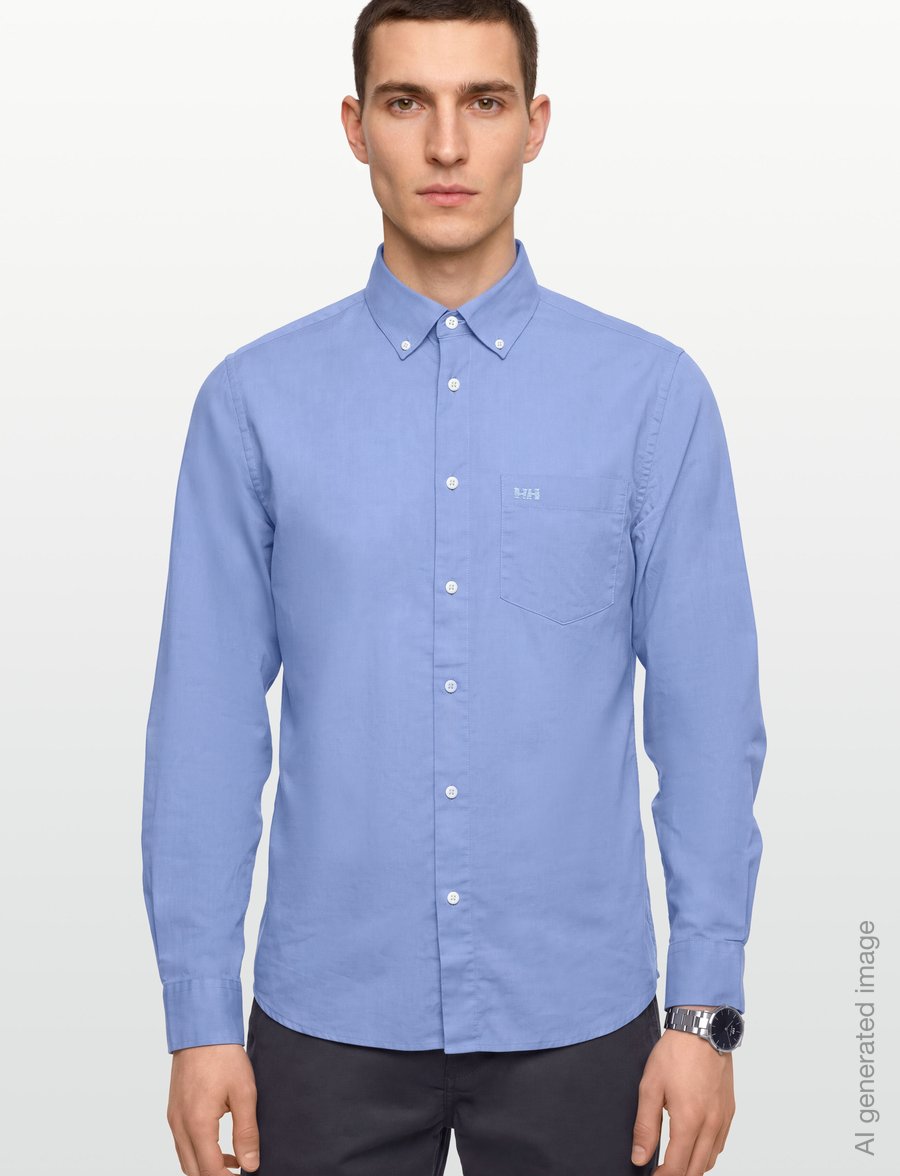 Helly Hansen - CLUB LS SHIRT - toppar & t-shirts - bright blue - 3
