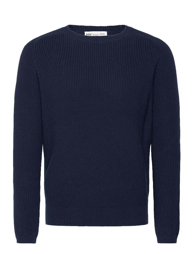Helly Hansen - DOCK RIBKNIT SWEATER - dressipluusid - navy - 0