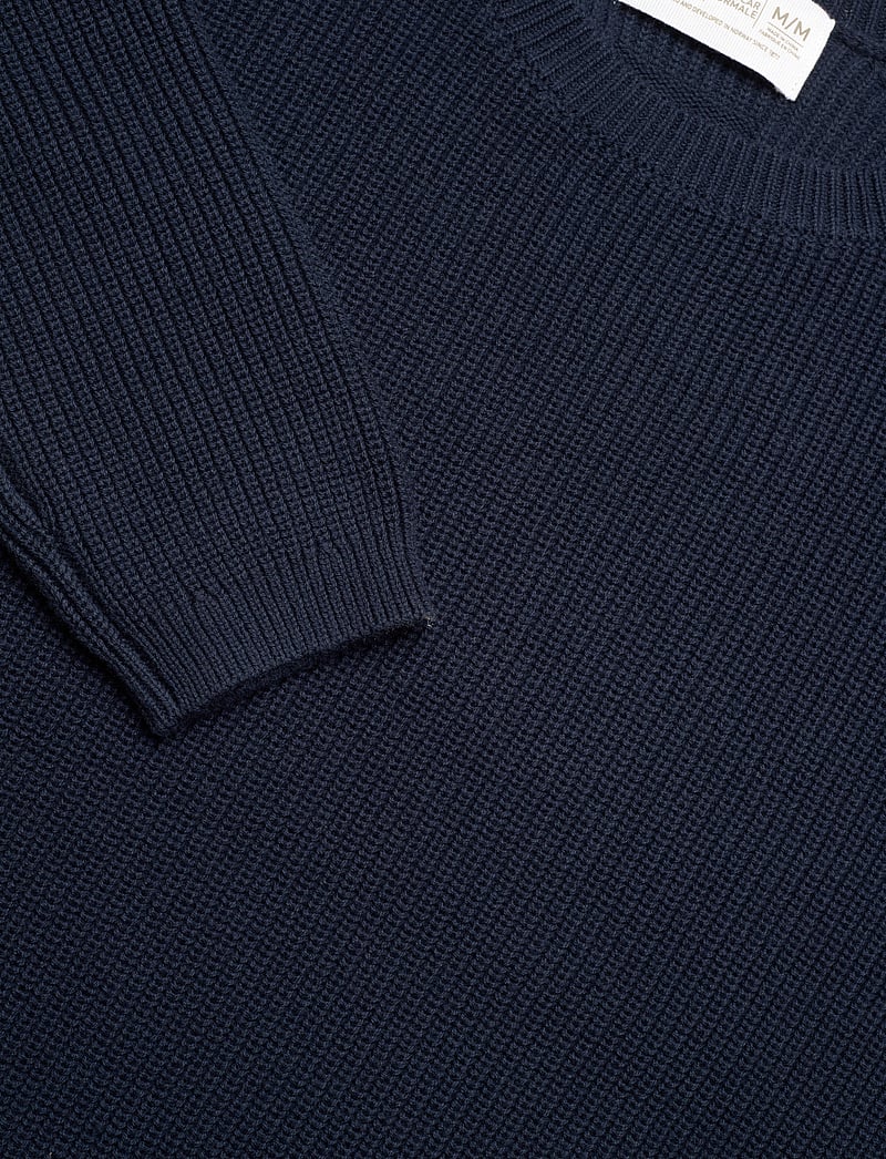 Helly Hansen - DOCK RIBKNIT SWEATER - dressipluusid - navy - 2