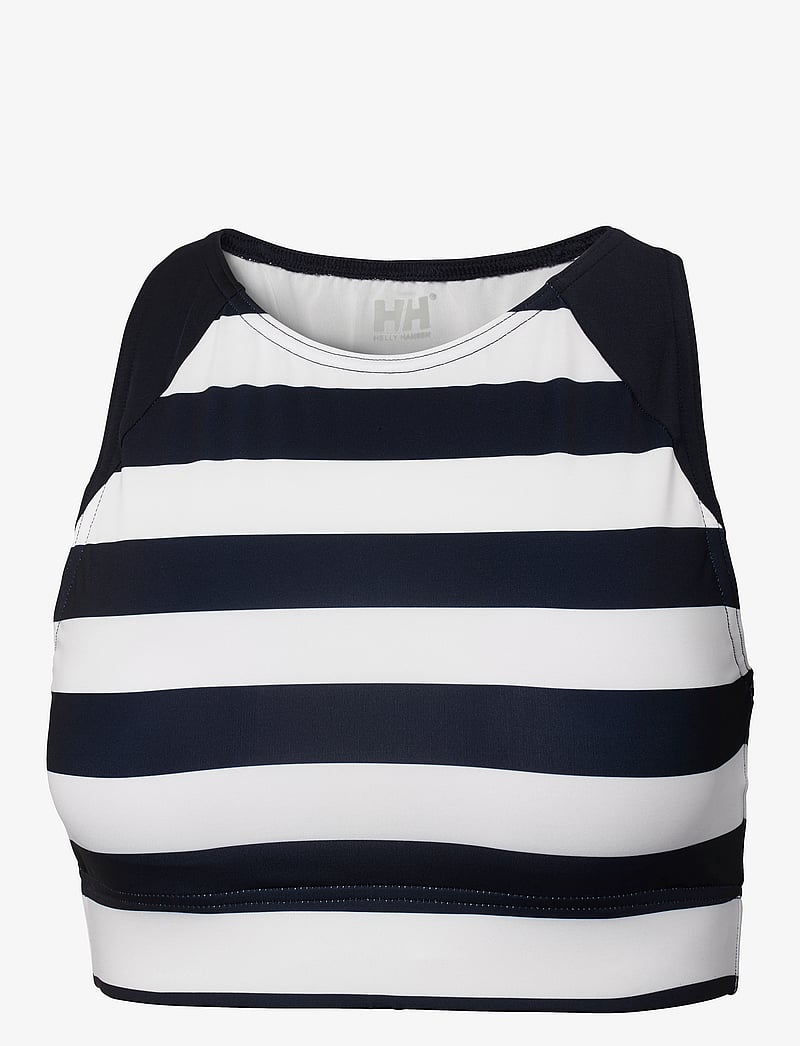 Helly Hansen - W HP CROPPED TOP - linnen - navy stripe - 1