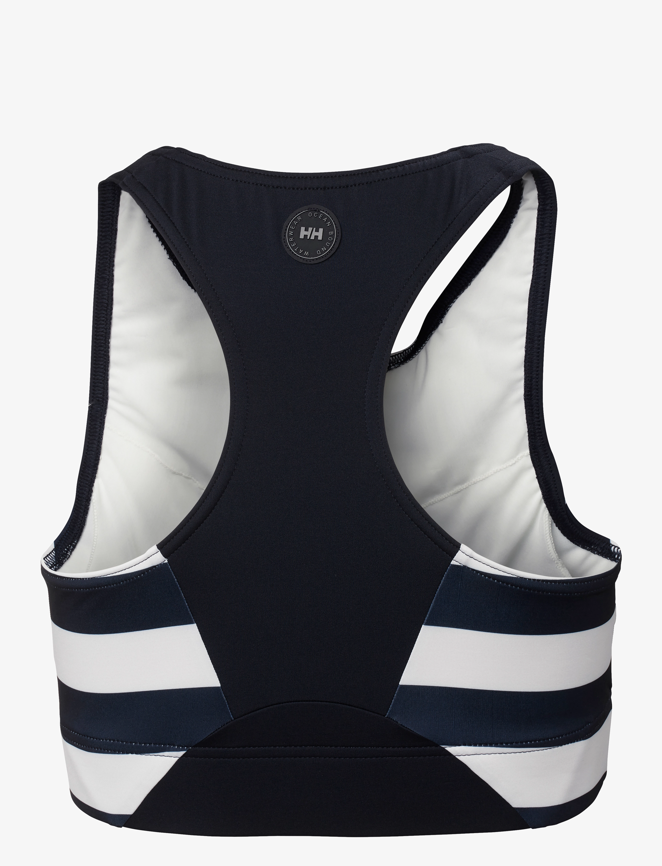 Helly Hansen - W HP CROPPED TOP - trumpos palaidinukės - navy stripe - 2
