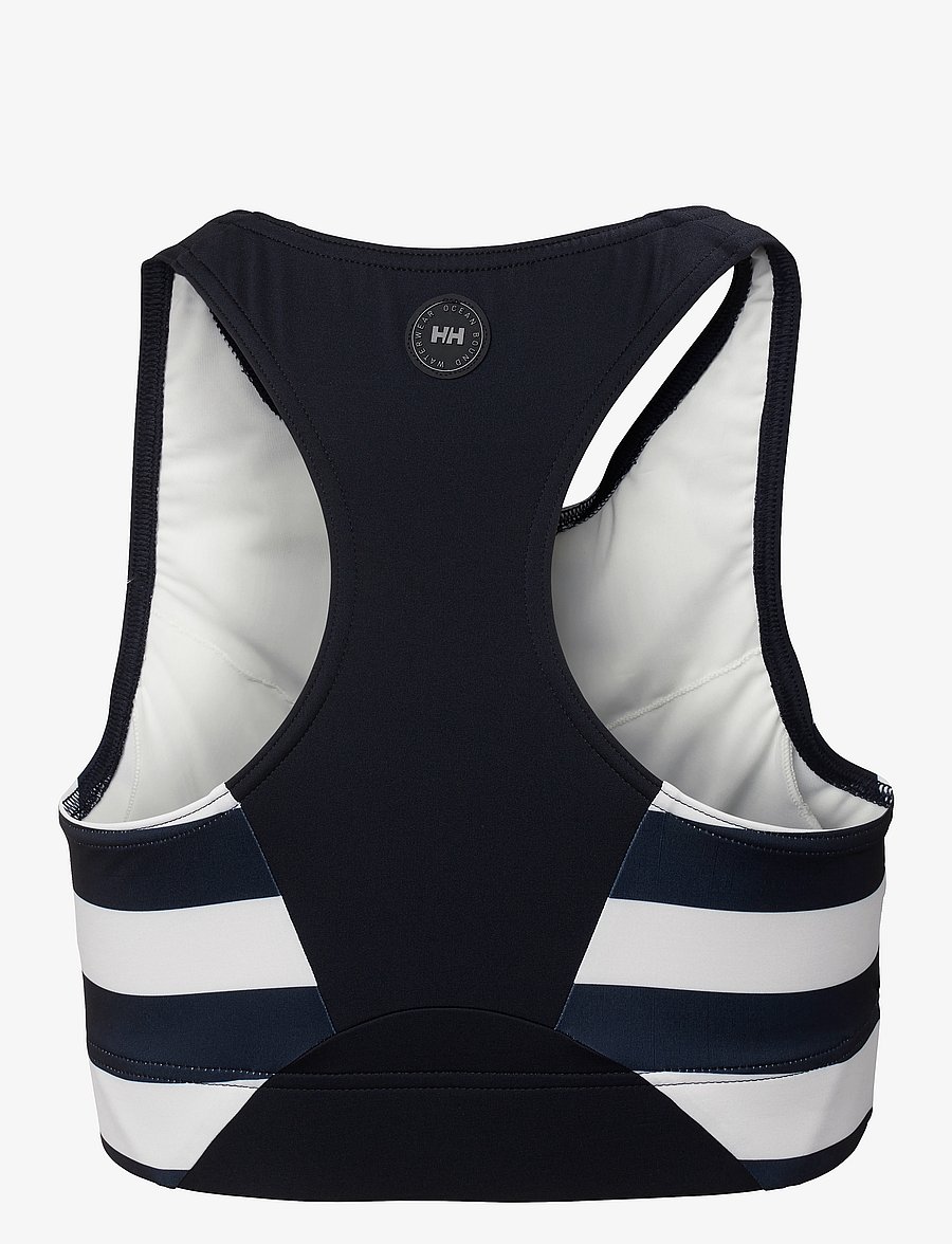 Helly Hansen - W HP CROPPED TOP - linnen - navy stripe - 2
