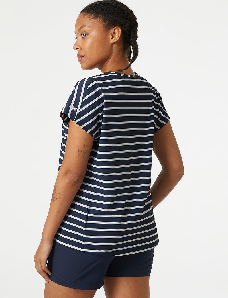 Helly Hansen - W THALIA SUMMER TOP - t-shirts - navy stripe - 5