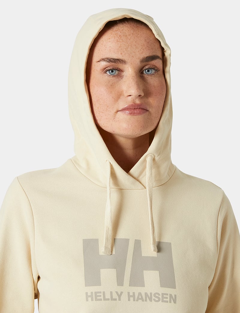Helly Hansen - W HH LOGO HOODIE 2.0 - tops - cream - 0