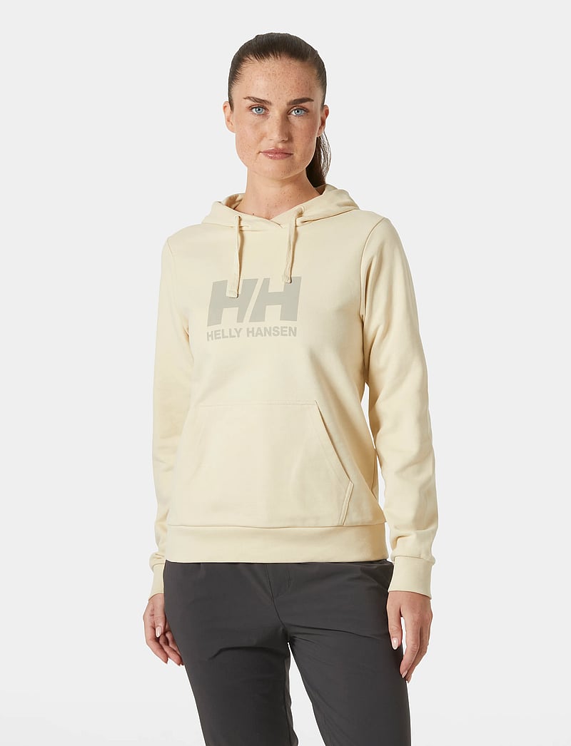 Helly Hansen - W HH LOGO HOODIE 2.0 - tops - cream - 4