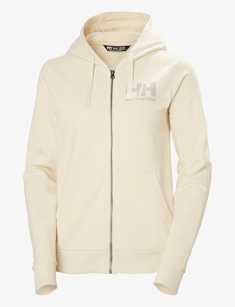Helly Hansen - W HH LOGO FULL ZIP HOODIE 2.0 - overdele - cream - 1