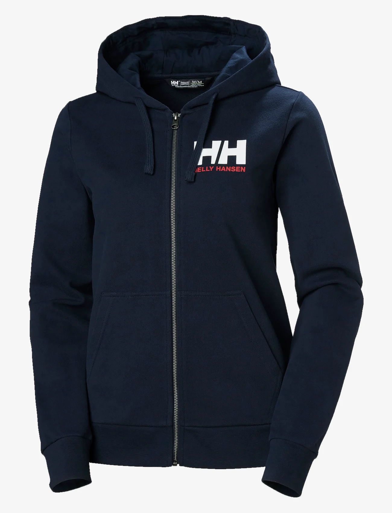 Helly Hansen - W HH LOGO FULL ZIP HOODIE 2.0 - sporta džemperi un džemperi ar kapuci - navy - 0
