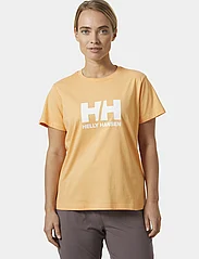 Helly Hansen - W HH LOGO T-SHIRT 2.0 - t-shirts - miami peach - 2
