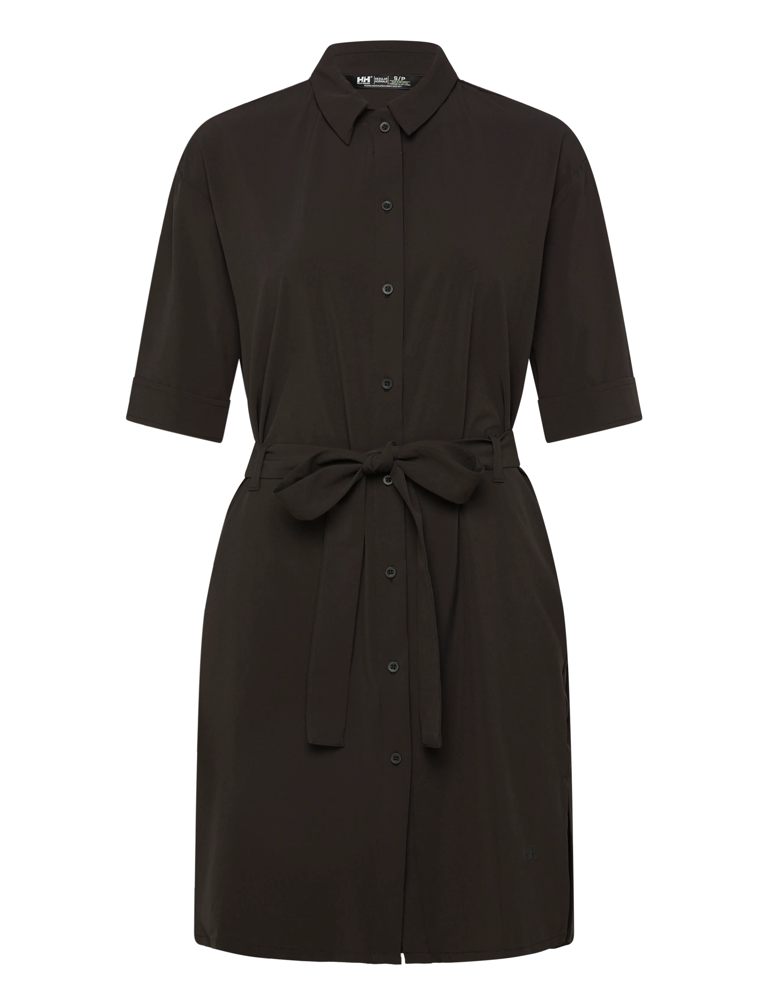Helly Hansen W THALIA SHIRT DRESS - BACK TO WORK - BLACK / black