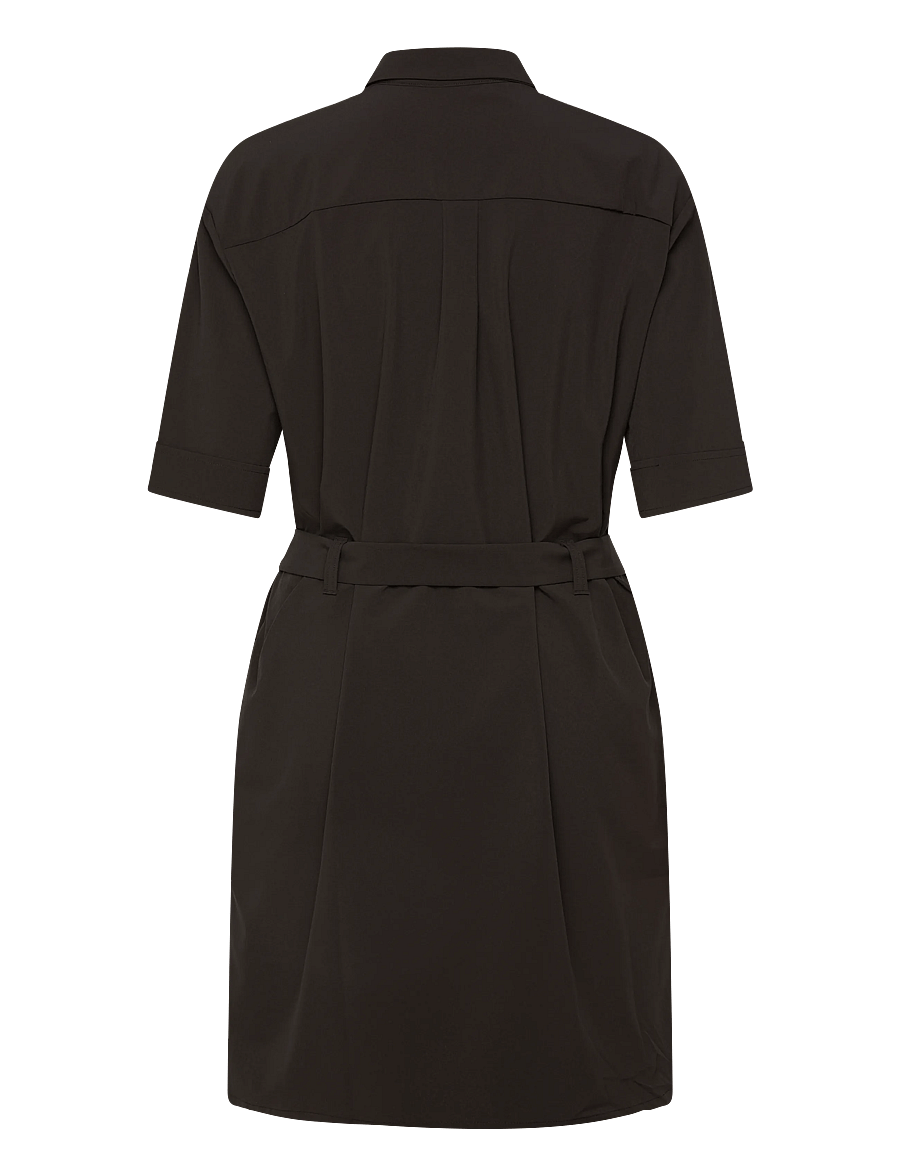 Helly Hansen - W THALIA SHIRT DRESS - kleider & röcke - black - 1