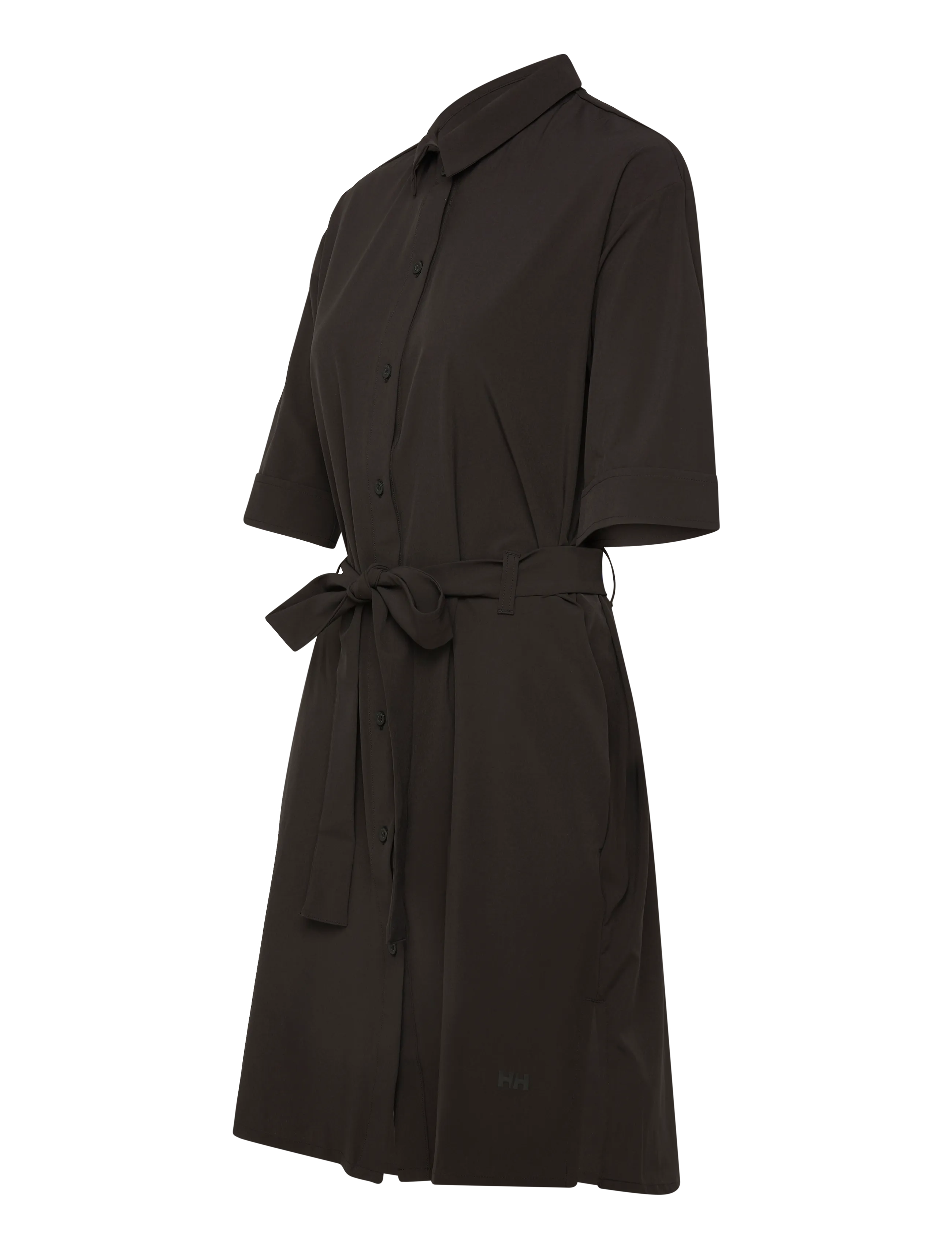 Helly Hansen - W THALIA SHIRT DRESS - kleider & röcke - black - 2