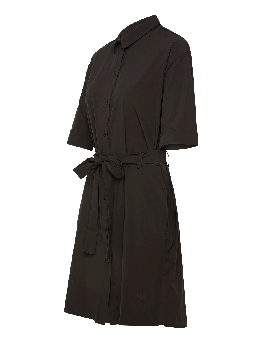 Helly Hansen - W THALIA SHIRT DRESS - kleider & röcke - black - 2