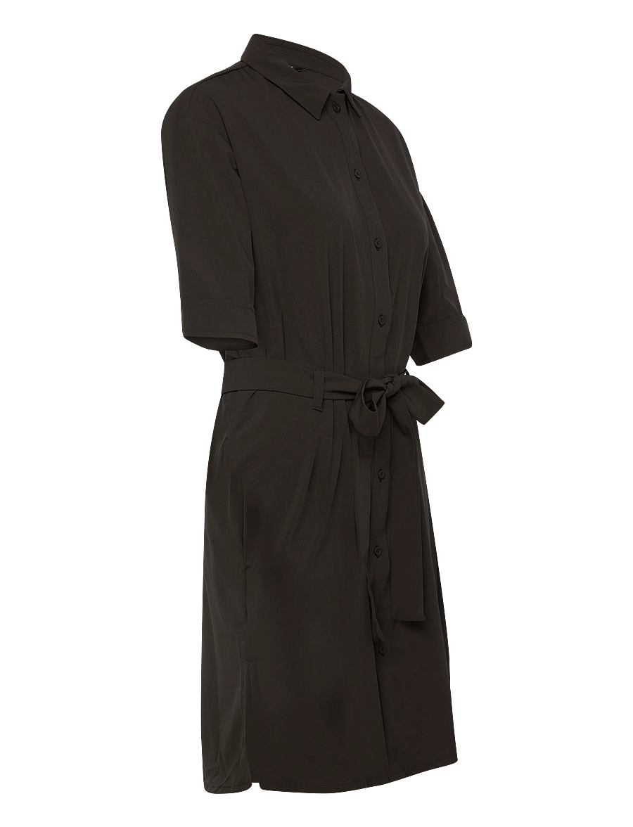Helly Hansen - W THALIA SHIRT DRESS - kleider & röcke - black - 3