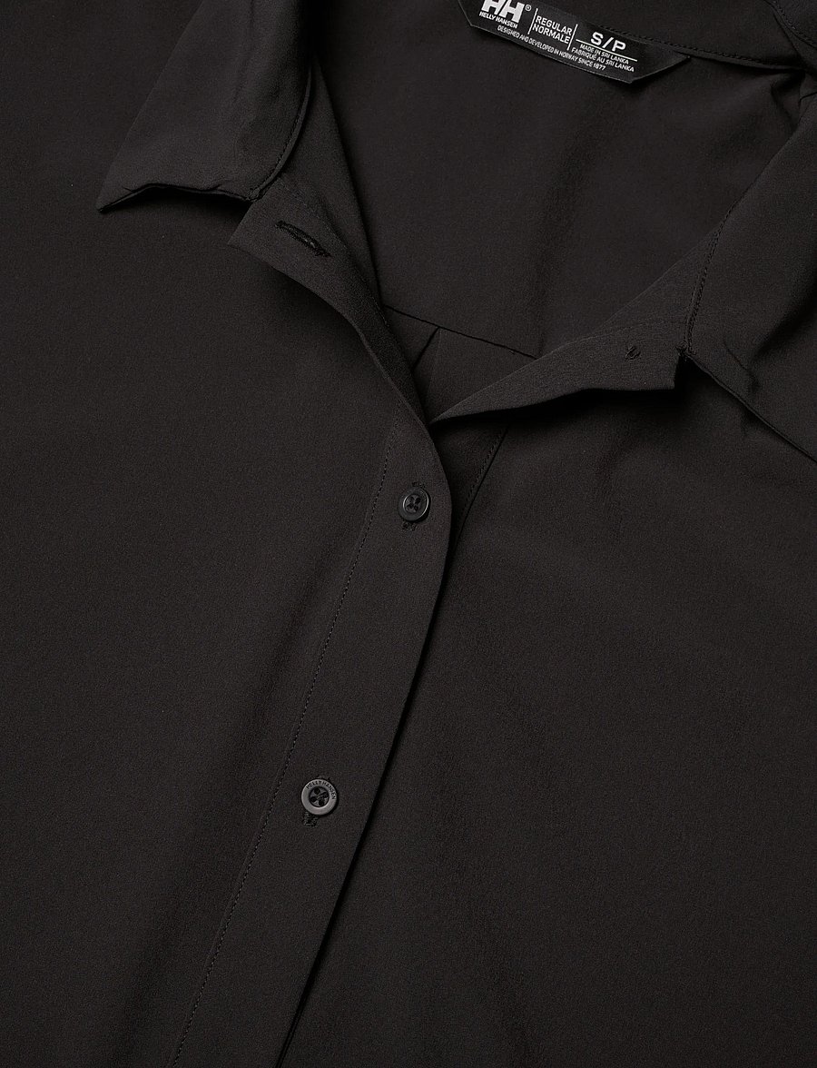 Helly Hansen - W THALIA SHIRT DRESS - kleider & röcke - black - 4