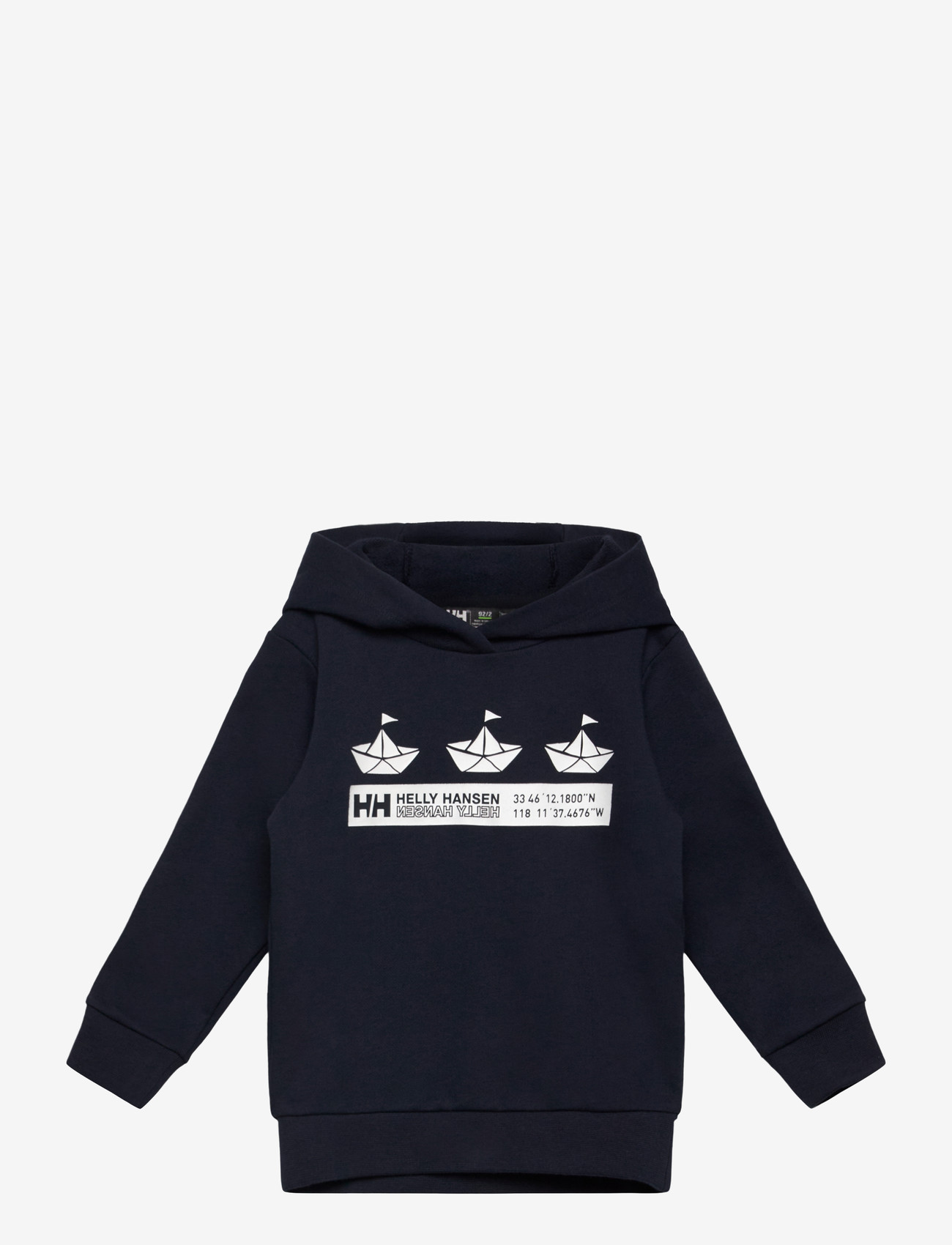 Helly Hansen - K HH GRAPHIC HOODIE - hættetrøjer - navy - 0