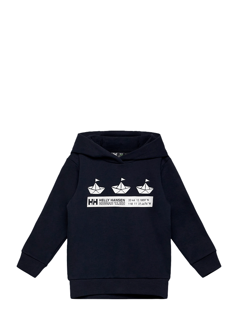 Helly Hansen - K HH GRAPHIC HOODIE - kapuzenpullover - navy - 0