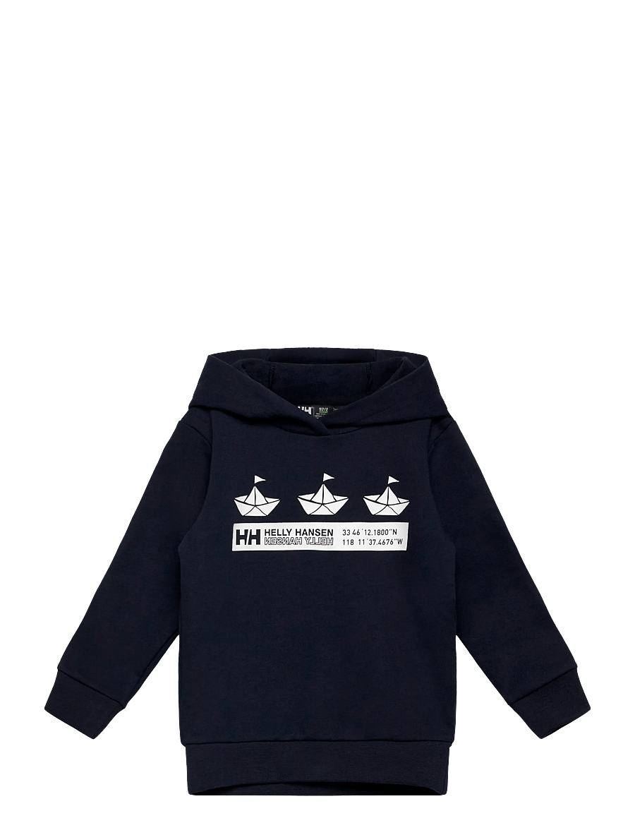 Helly Hansen - K HH GRAPHIC HOODIE - džemperi ar kapuci - navy - 0
