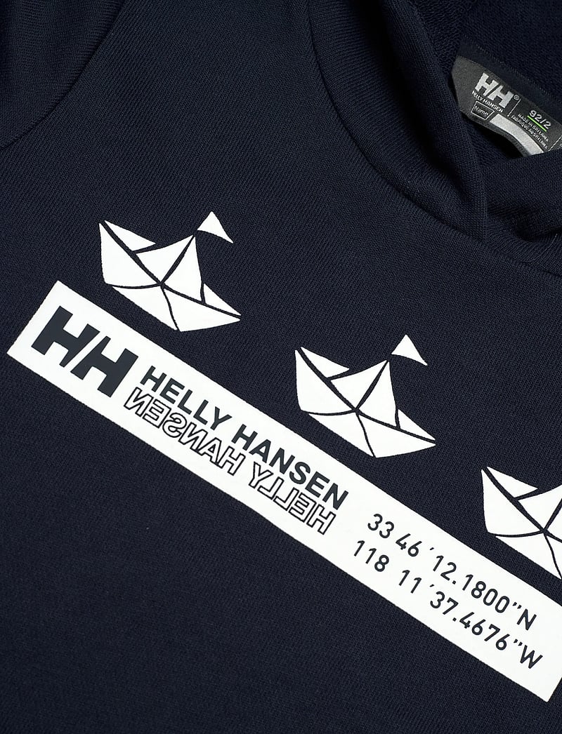 Helly Hansen - K HH GRAPHIC HOODIE - kapuzenpullover - navy - 2